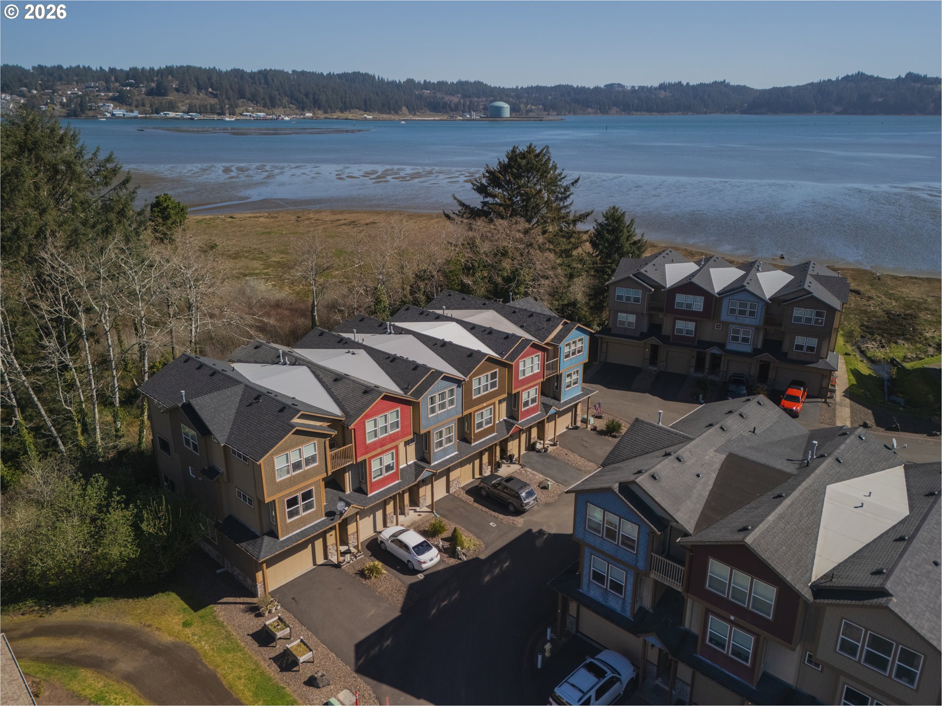 475 Southeast 35th Street, Unit C15 Newport, OR 97366 - Photo 3 of 41 an aerial view of a house with lake view
