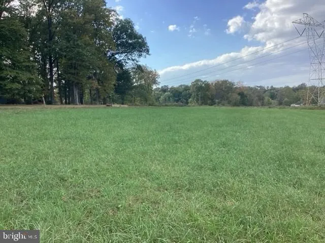 a view of field with trees in the background