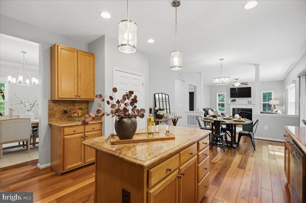 2424 Springbrook Court Huntingtown, MD 20639 - Photo 42 of 103 a view of a dining room with furniture kitchen and wooden floor