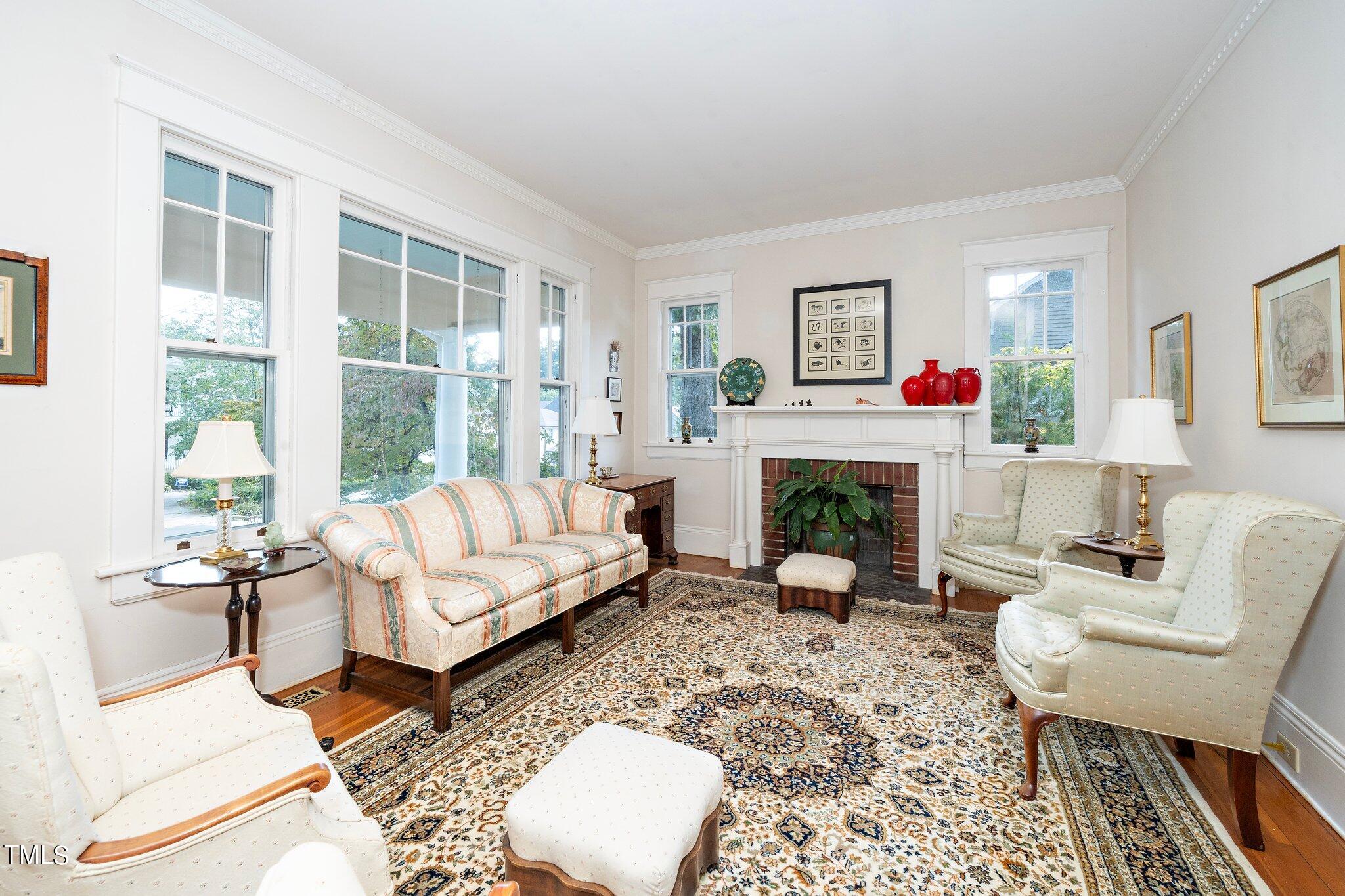 2121 Cowper Drive Raleigh, NC 27608 - Photo 6 of 38 Living Room