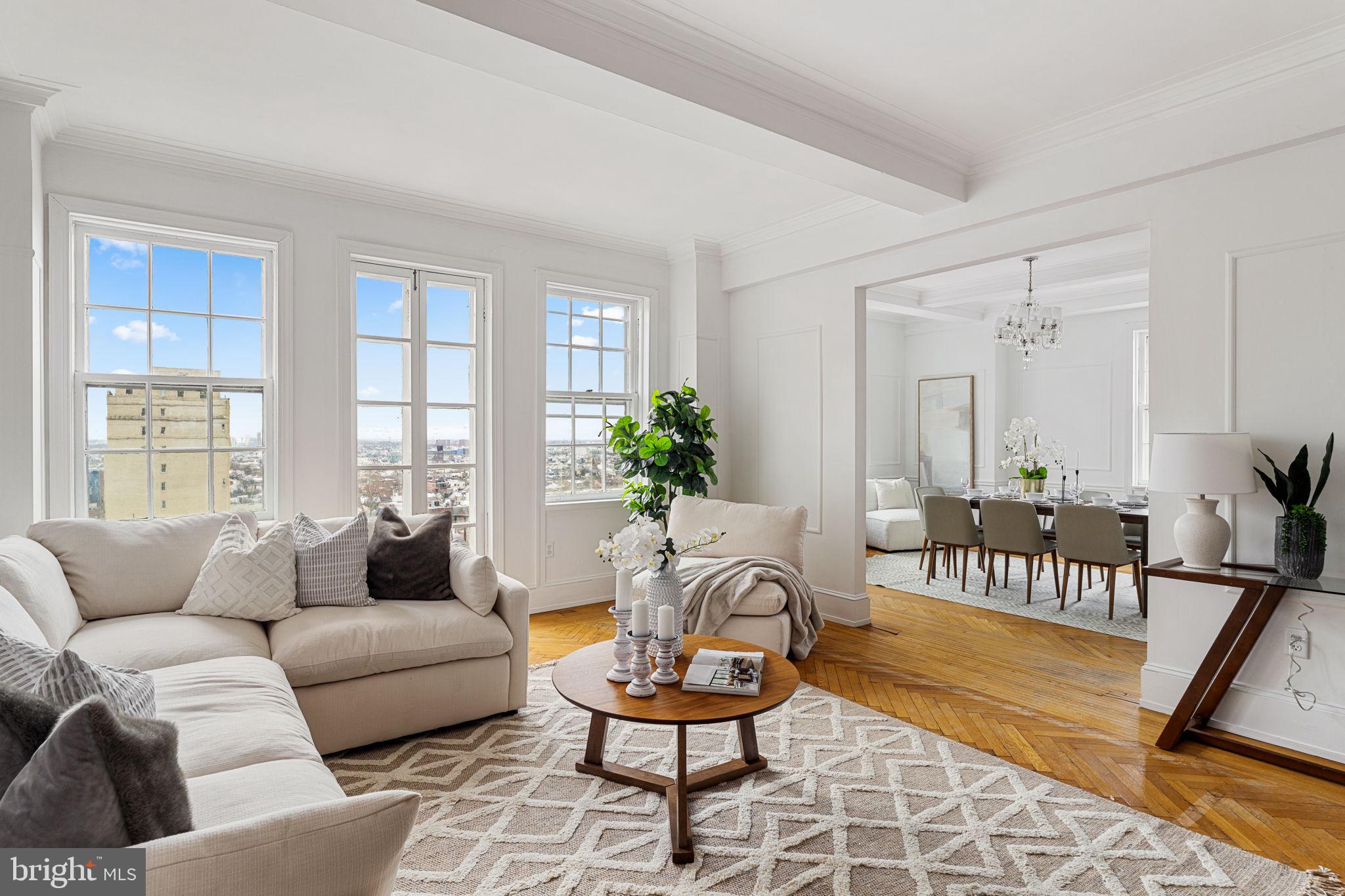 1900 Rittenhouse Square, Unit 12B Philadelphia, PA 19103 - Photo 6 of 41 Living Area