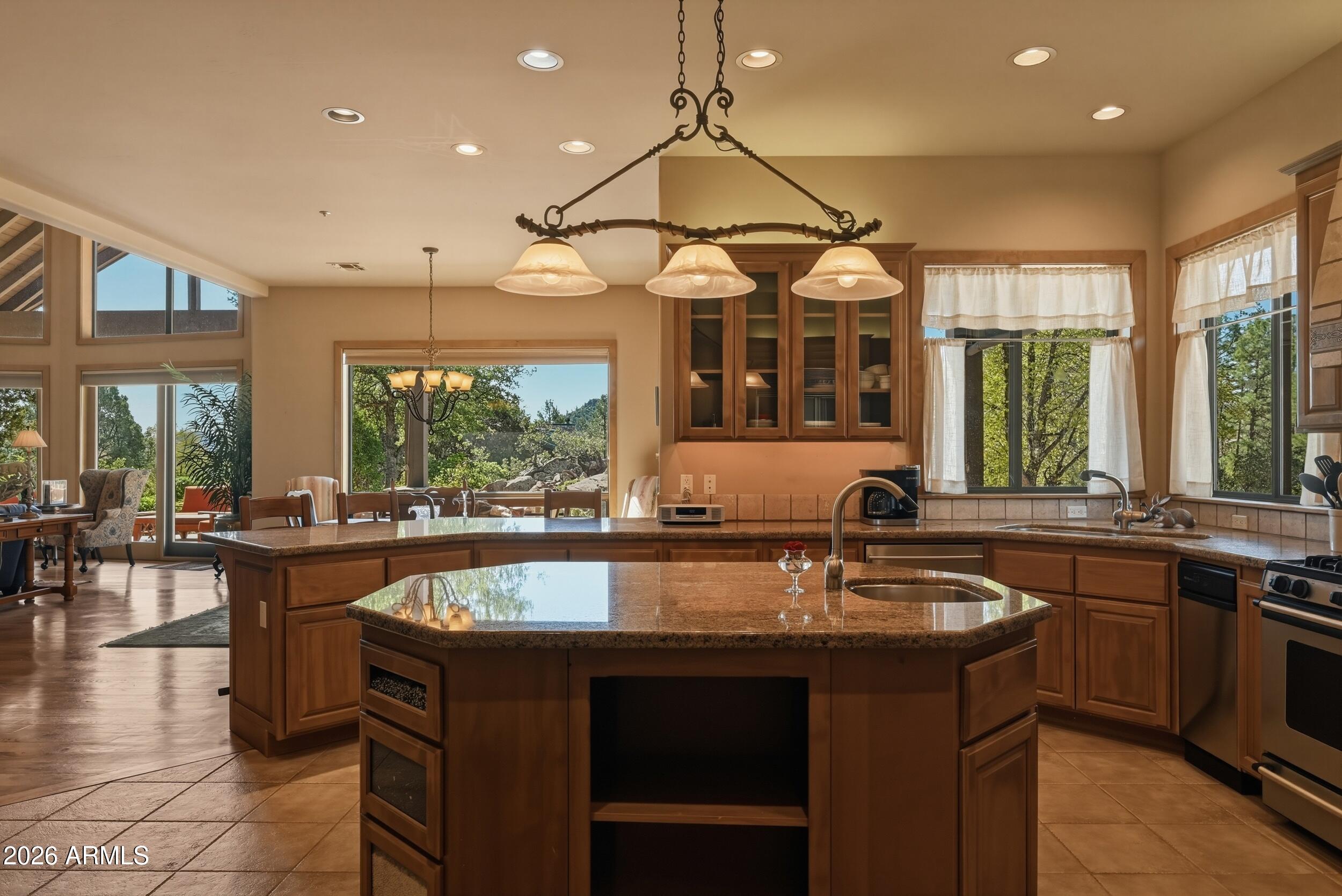 3101 East Mayfield Payson, AZ 85541 - Photo 16 of 71 a kitchen with a sink and a large window