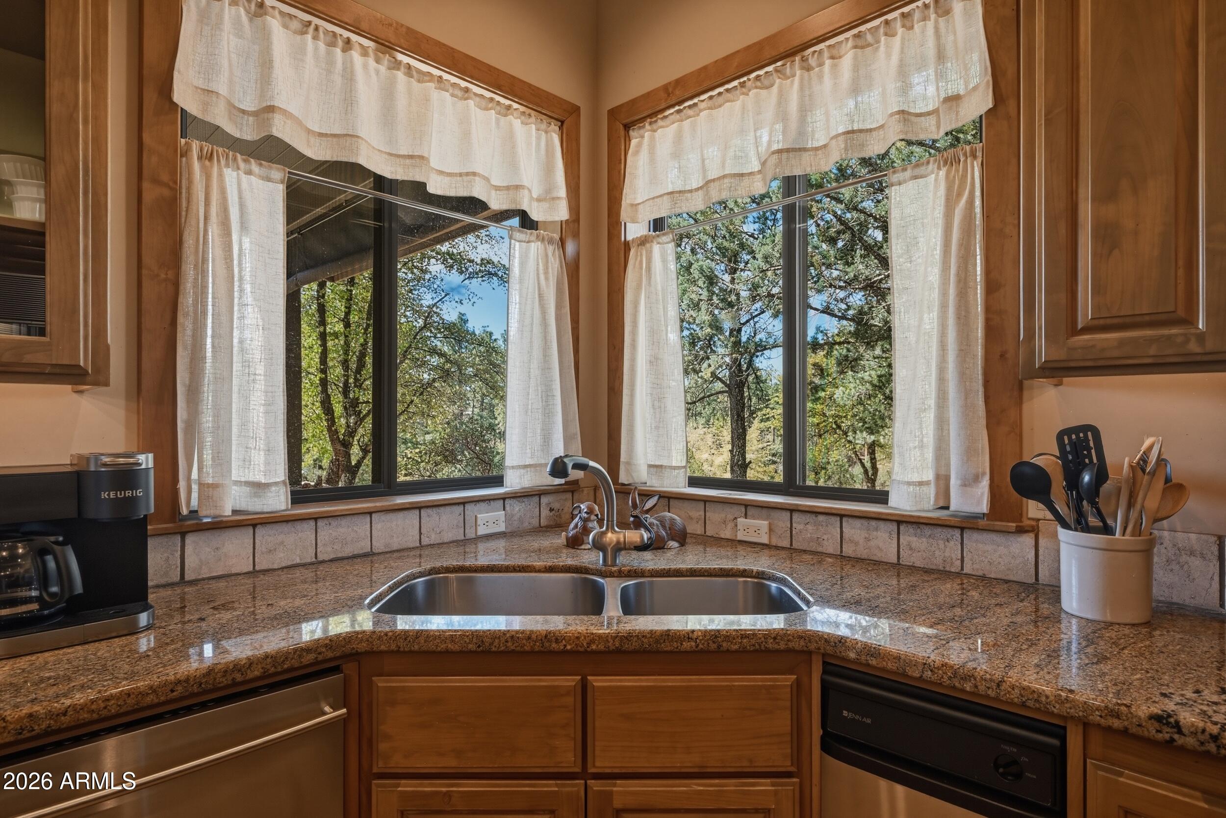 3101 East Mayfield Payson, AZ 85541 - Photo 18 of 71 a kitchen with a sink a counter top space and a window