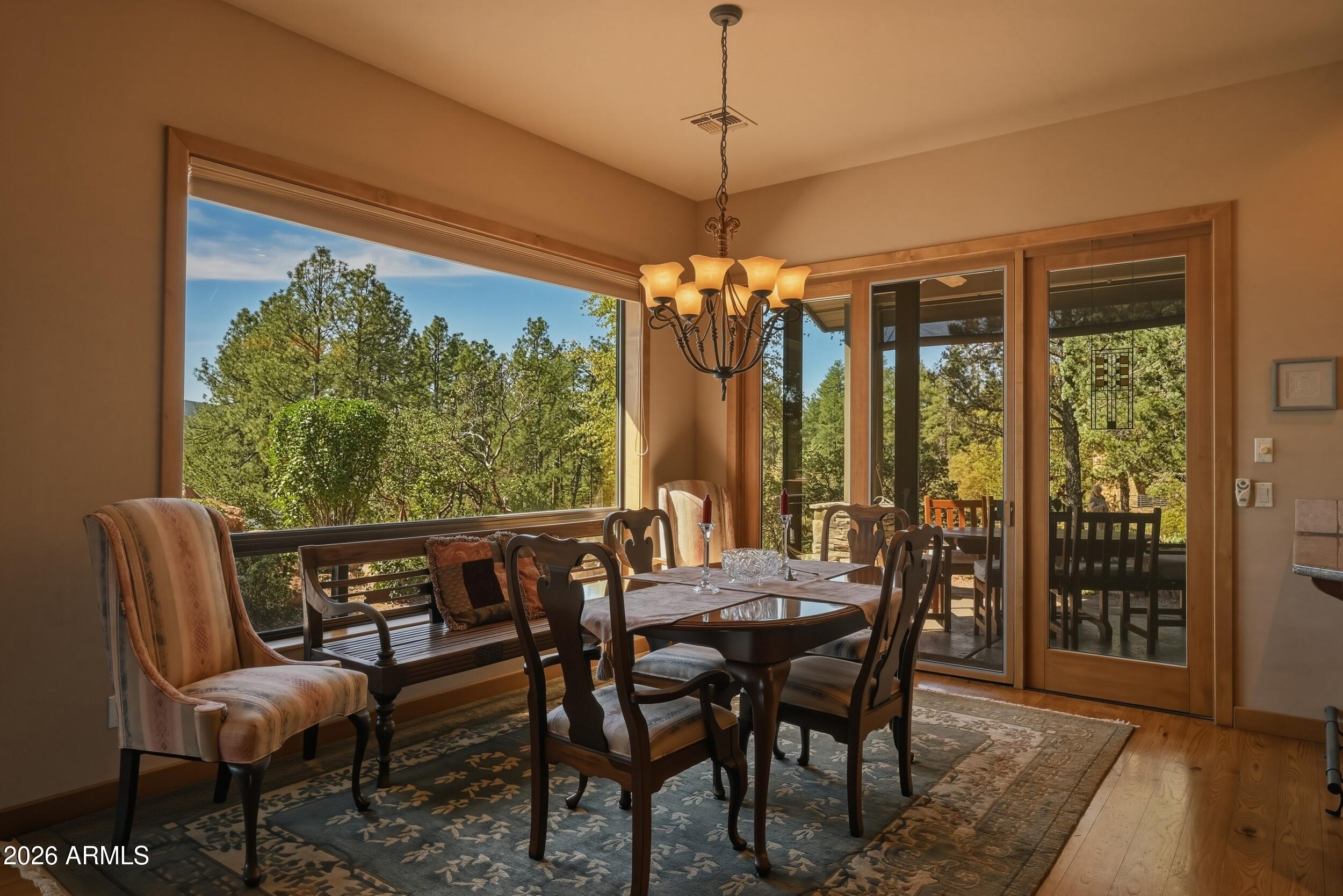 3101 East Mayfield Payson, AZ 85541 - Photo 20 of 71 a view of a dining room with furniture window and outside view