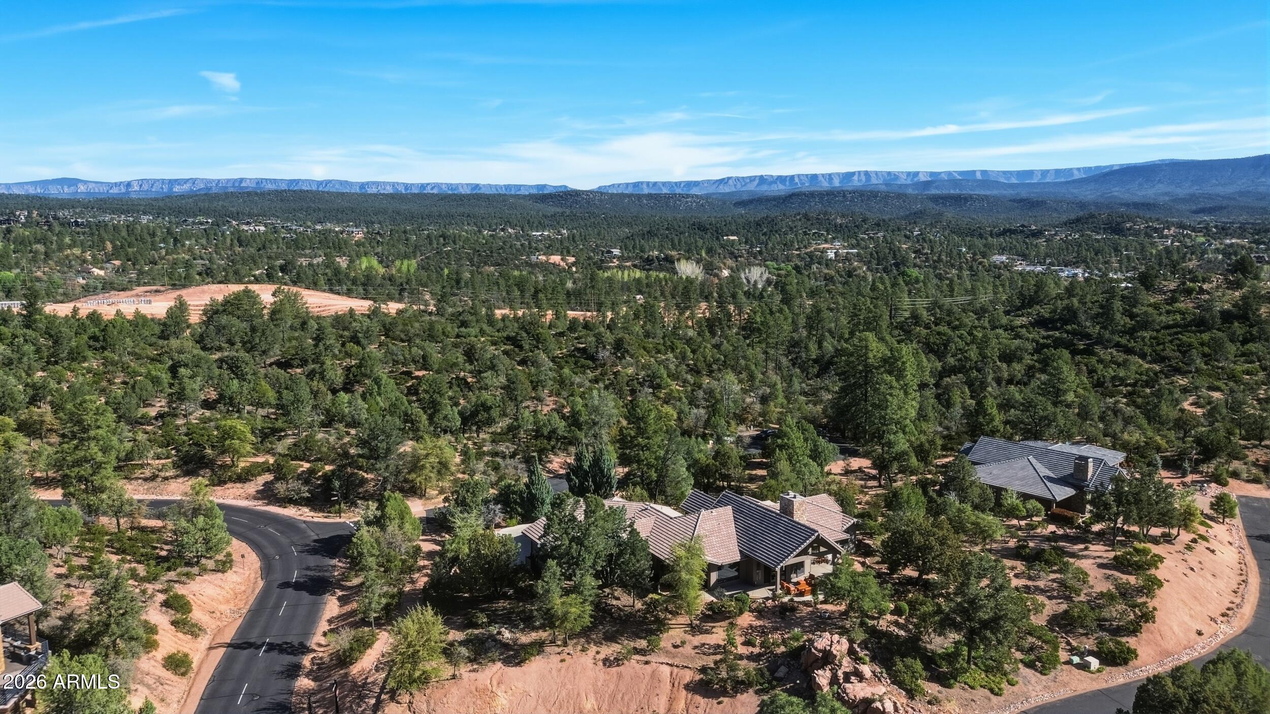 3101 East Mayfield Payson, AZ 85541 - Photo 70 of 71 an aerial view of a city with lots of residential buildings