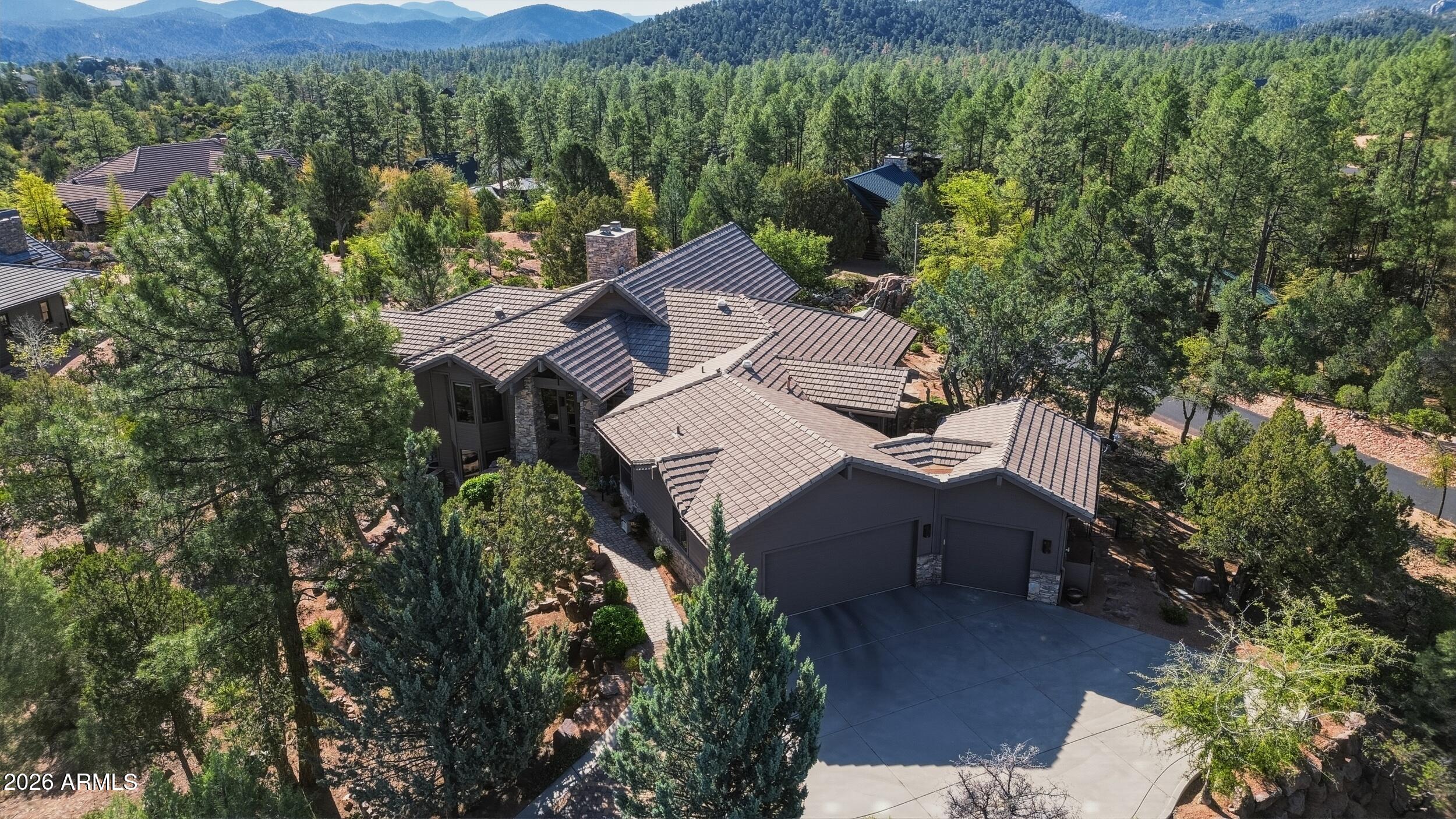 3101 East Mayfield Payson, AZ 85541 - Photo 9 of 71 an aerial view of a house with a yard