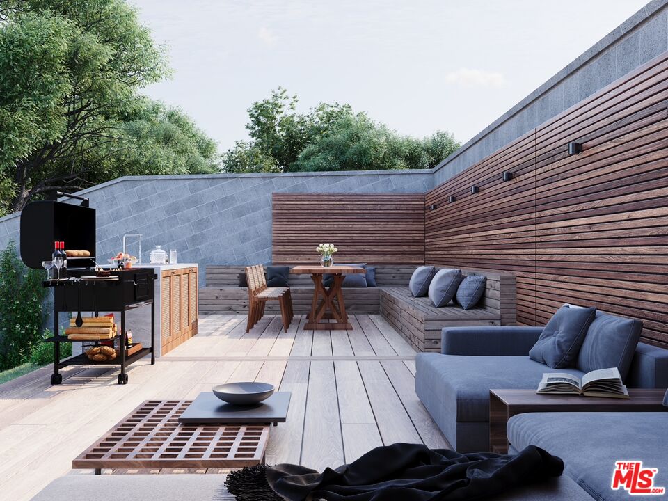 448 Beech Street Los Angeles, CA 90065 - Photo 18 of 31 a view of barbeque area with seating area