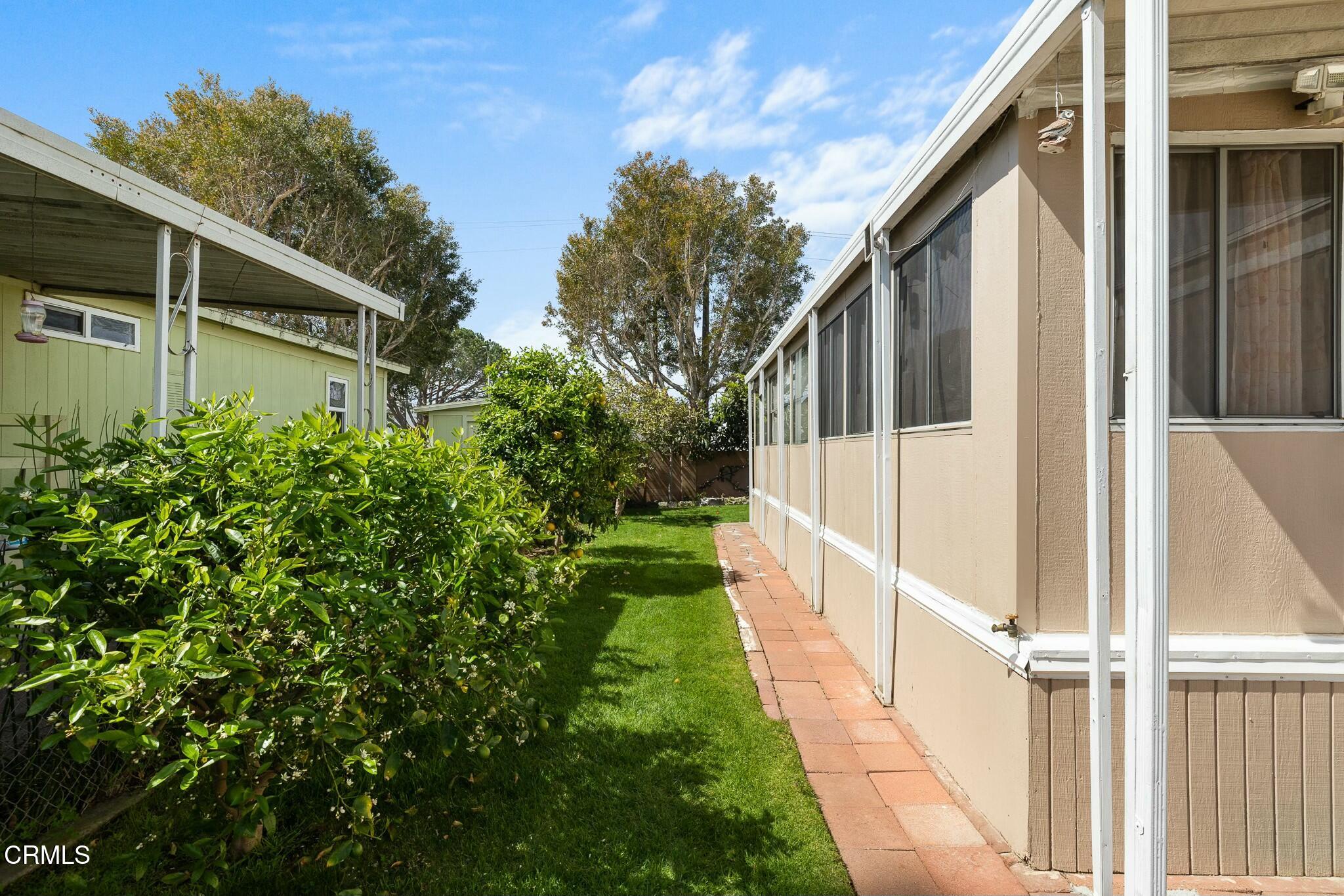 1853 Ives Avenue, Unit 51 Oxnard, CA 93033 - Photo 4 of 38 a view of a house with backyard and trees