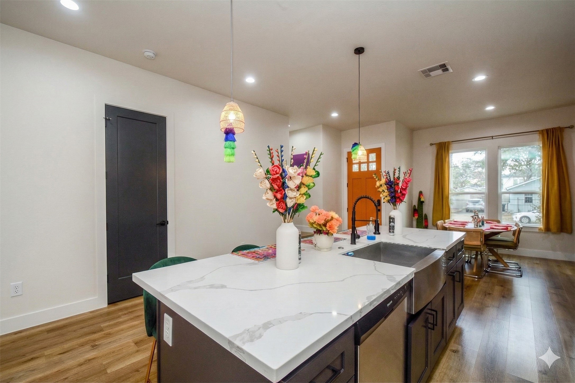 1504 Evelyn Street Houston, TX 77009 - Photo 8 of 15 a view of a dining area with furniture window and wooden floor