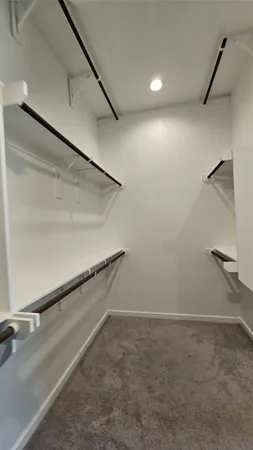 a close view of closet