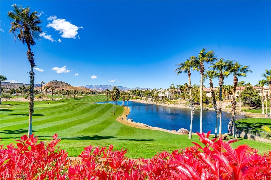 181 Short Ruff Way Las Vegas, NV 89148 - Photo 38 of 43 View of home's community with a water and mountain view, view of golf course, and a residential view