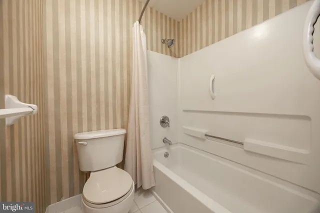 a bathroom with a toilet and a bathtub