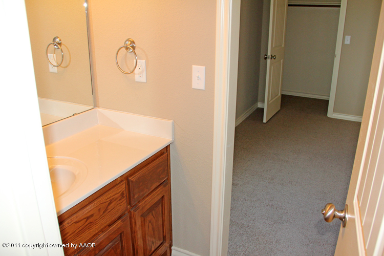 18451 Grasslands Road Bushland, TX 79124 - Photo 32 of 39 a bathroom with a sink and a mirror