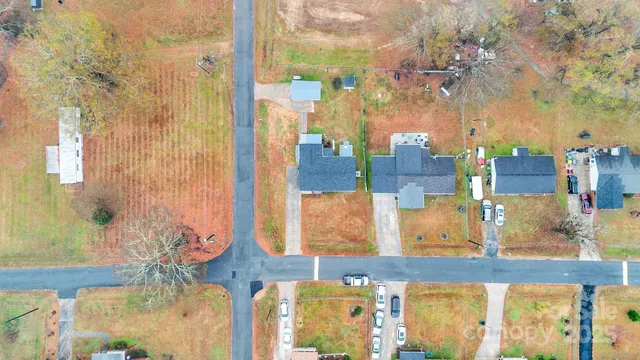 a picture of flowers in middle of the house