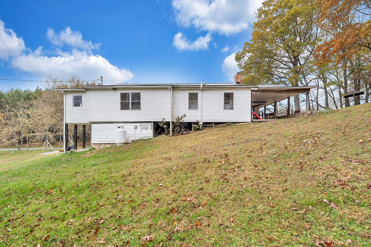 446 Macks Mountain Road Northwest Indian Valley, VA 24105 - Photo 15 of 59 a view of a house with a yard