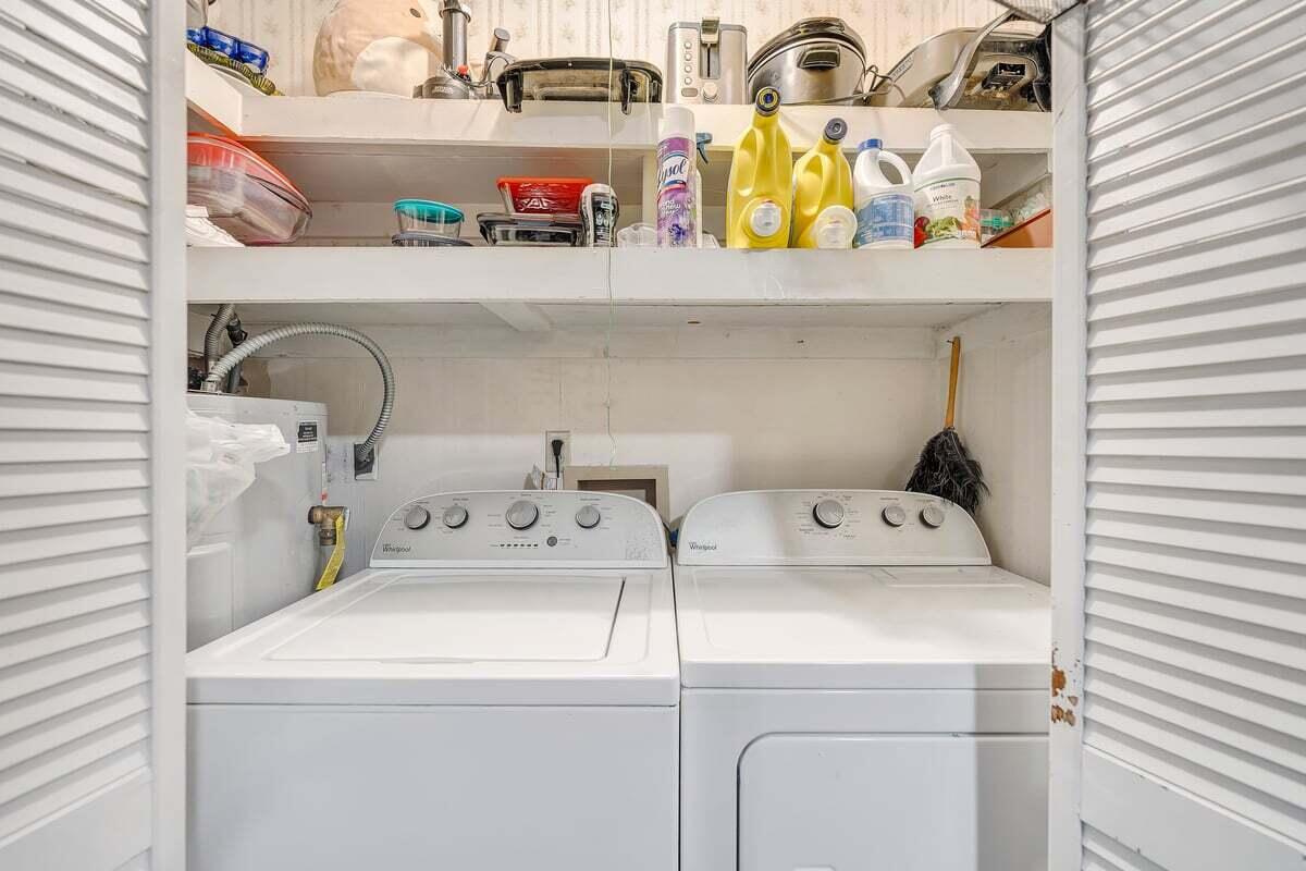446 Macks Mountain Road Northwest Indian Valley, VA 24105 - Photo 36 of 59 a utility room with dryer and washer