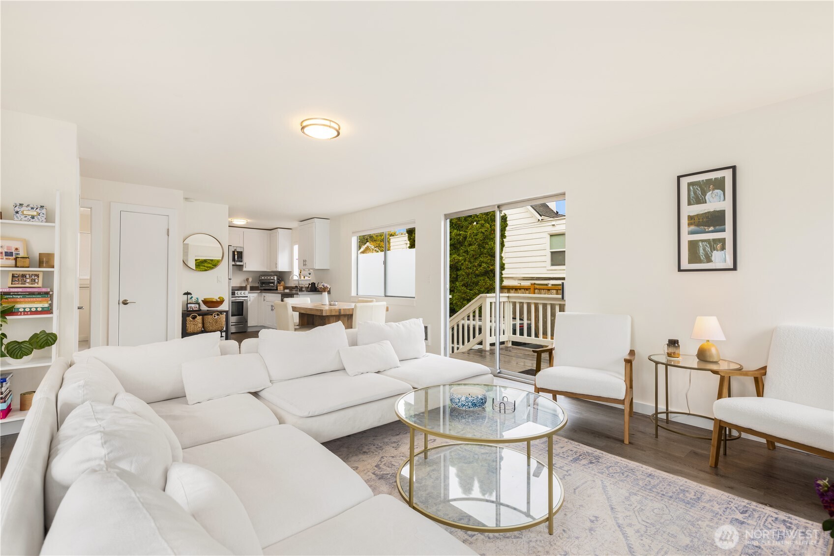6301 22nd Avenue Northwest Seattle, WA 98107 - Photo 8 of 19 a living room with furniture and a large window