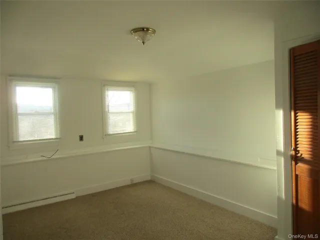 a bathroom with a window