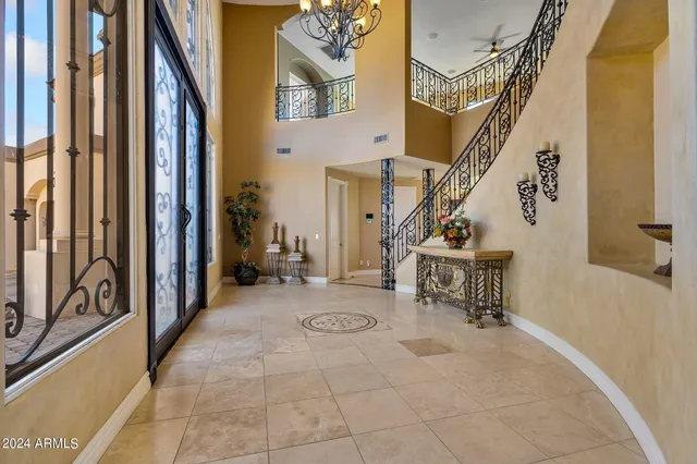 a living room with furniture fireplace and a flat screen tv