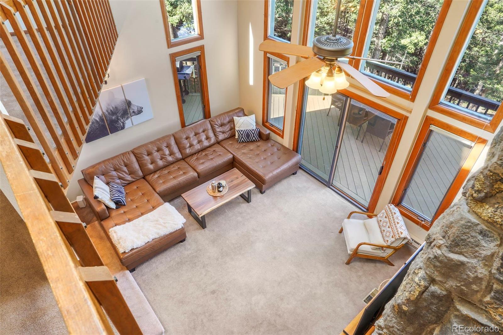 25756 Zugspitz Road Evergreen, CO 80439 - Photo 16 of 43 a living room with furniture and a window