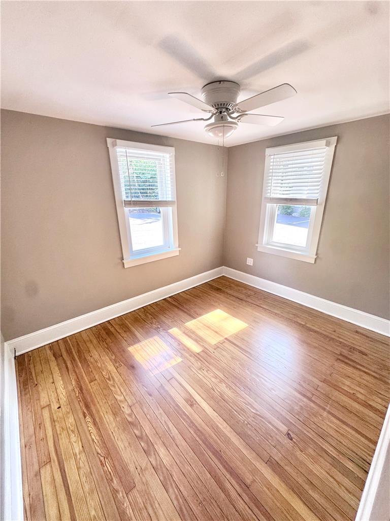 5454 Camp Meeting Road Center Valley, PA 18034 - Photo 20 of 27 Hardwood floors and a ceiling fan create a comfortable atmosphere.