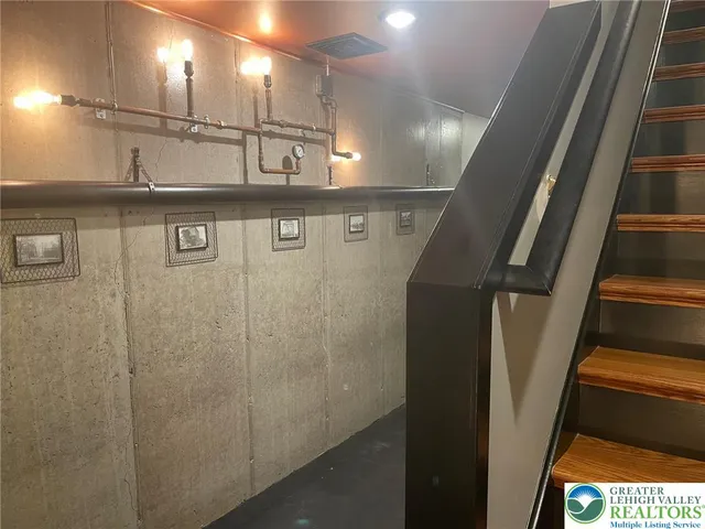 a view of a projector room with a projector