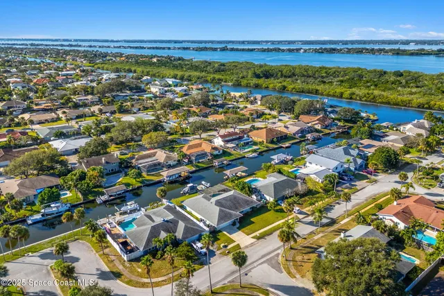 a view of a city with an ocean