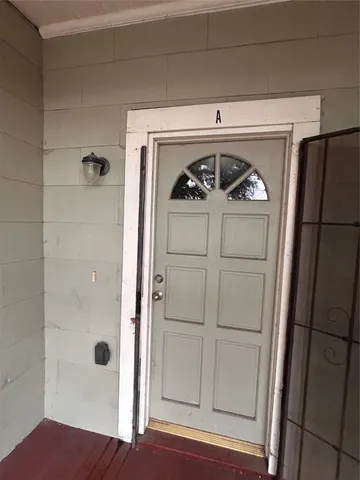 a view of a car garage door