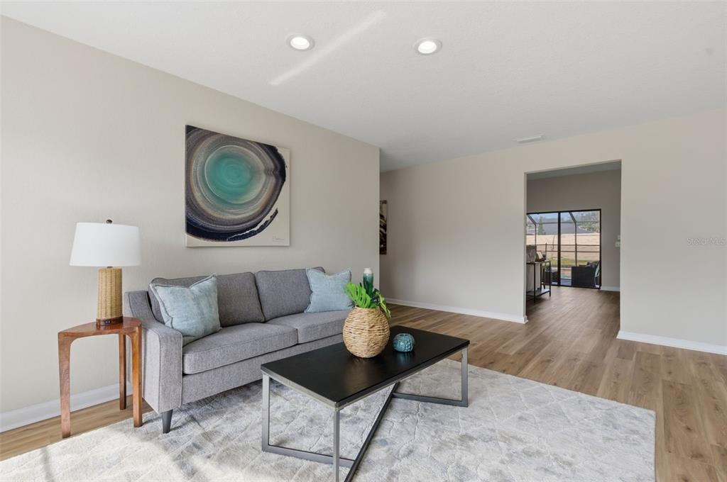 916 River Rapids Avenue Brandon, FL 33511 - Photo 13 of 61 a living room with furniture and a wooden floor