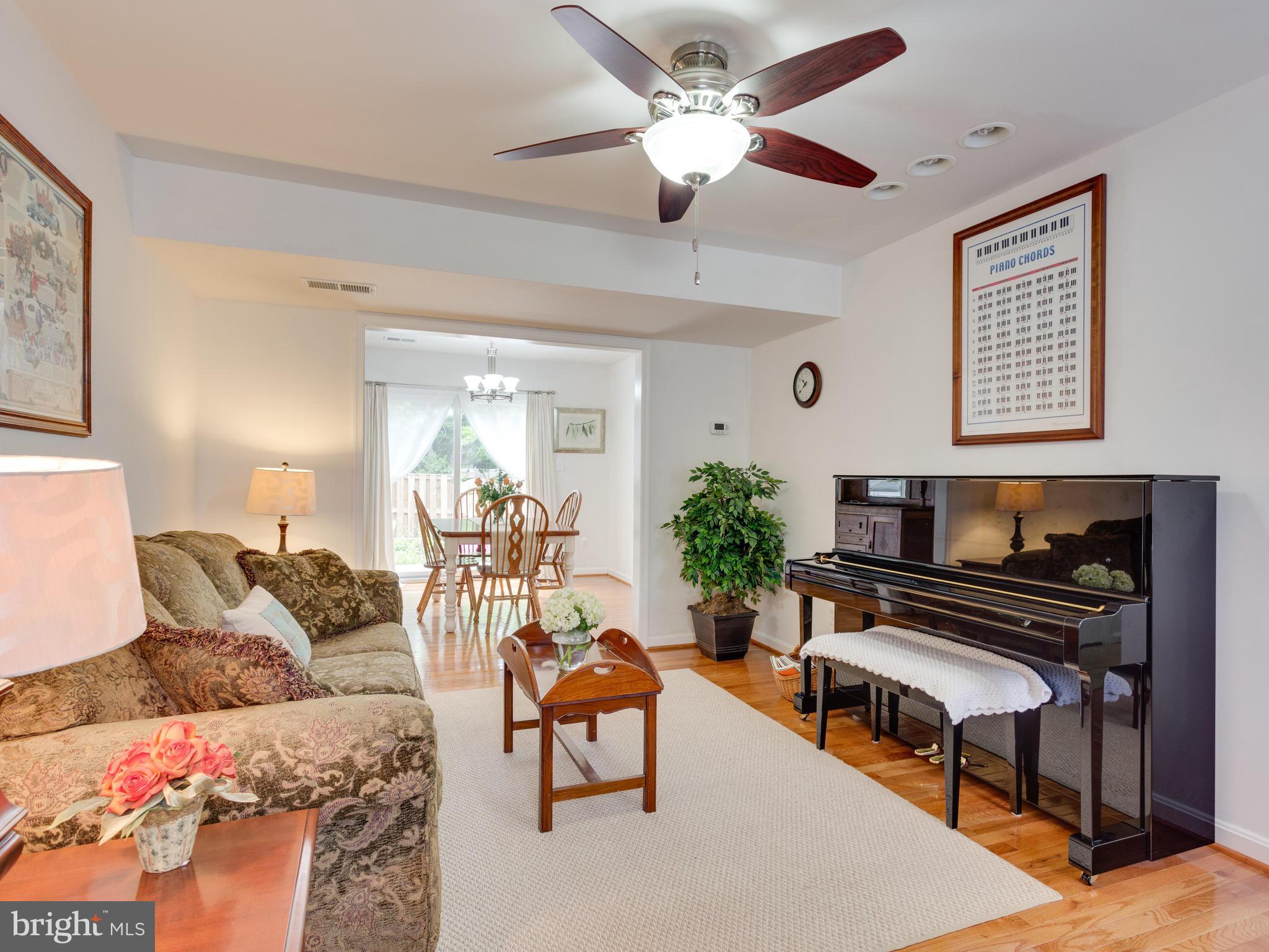 7770 Brandeis Way Springfield, VA 22153 - Photo 5 of 30 Living Room Looking Towards Dining Room