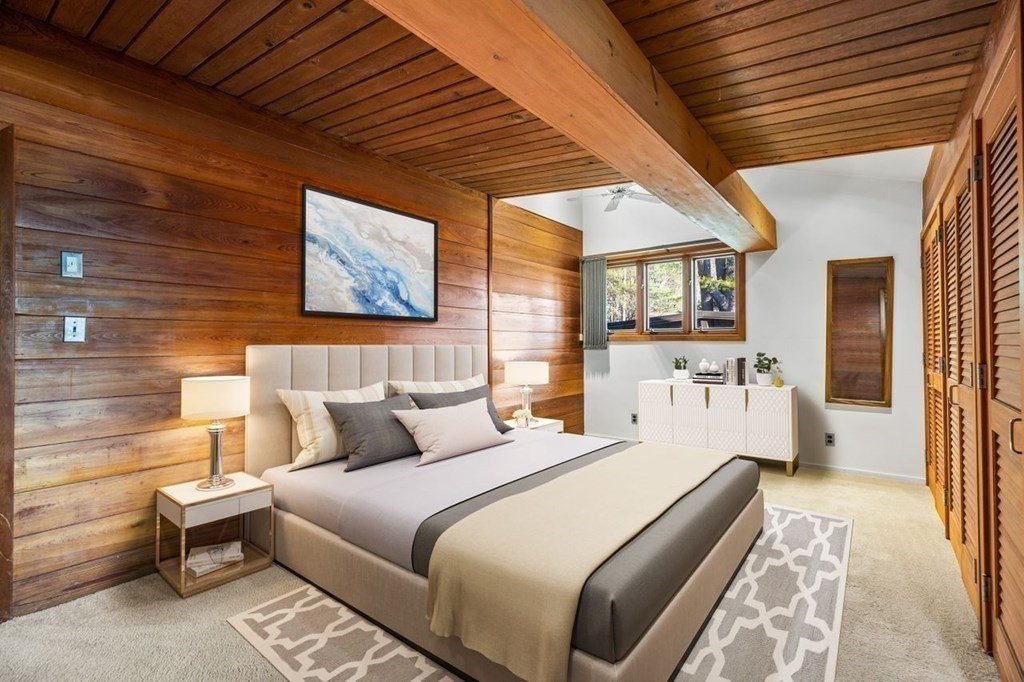 175 Bay Road Sharon, MA 02067 - Photo 15 of 19 a bedroom with bed and a large window