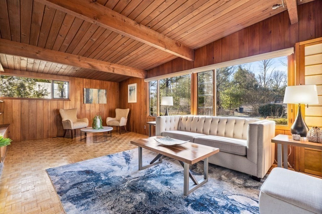 175 Bay Road Sharon, MA 02067 - Photo 3 of 19 a living room with furniture and a large window