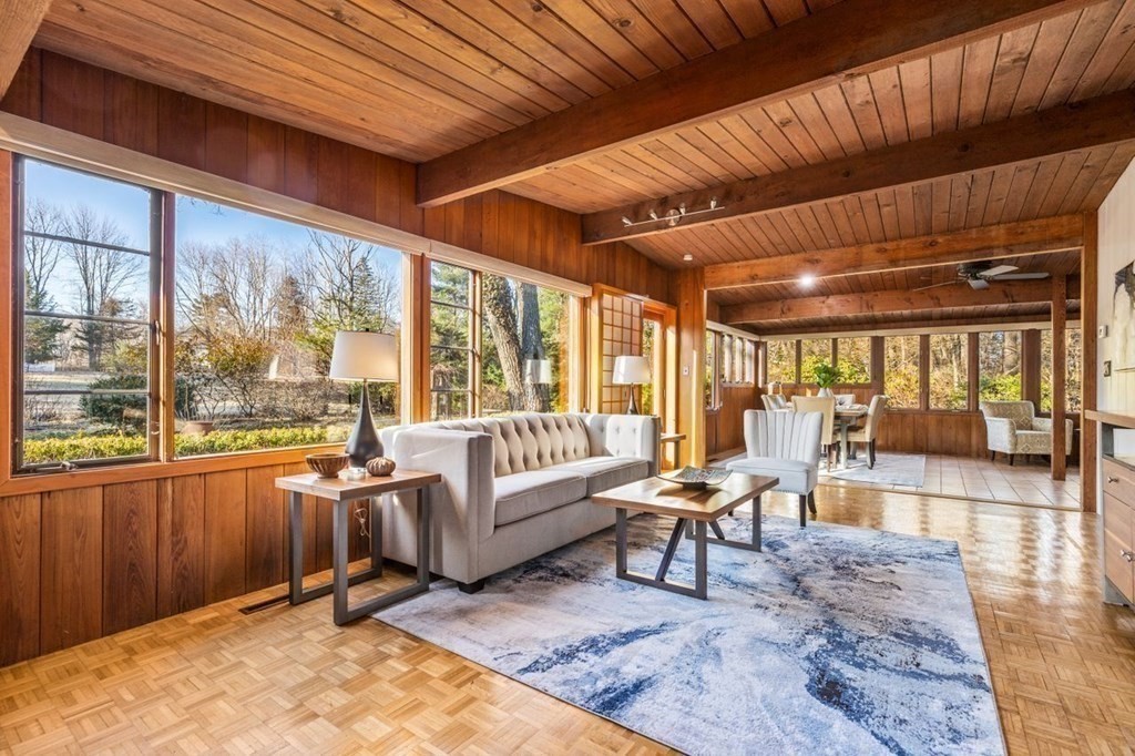 175 Bay Road Sharon, MA 02067 - Photo 5 of 19 a living room with furniture and a large window