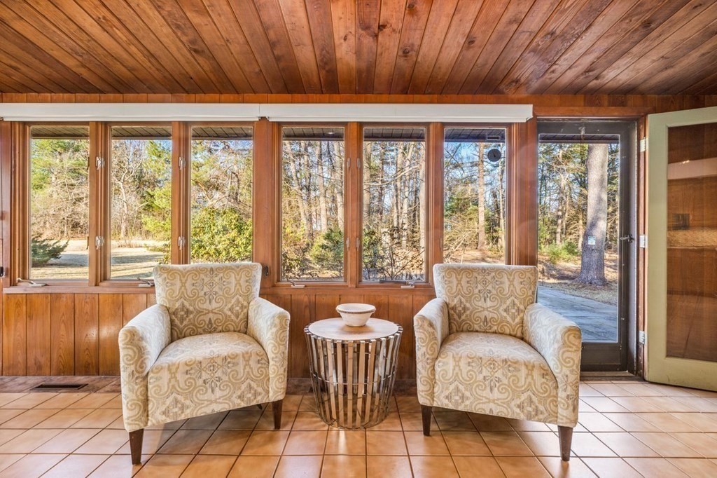 175 Bay Road Sharon, MA 02067 - Photo 8 of 19 a living room with furniture and a floor to ceiling window