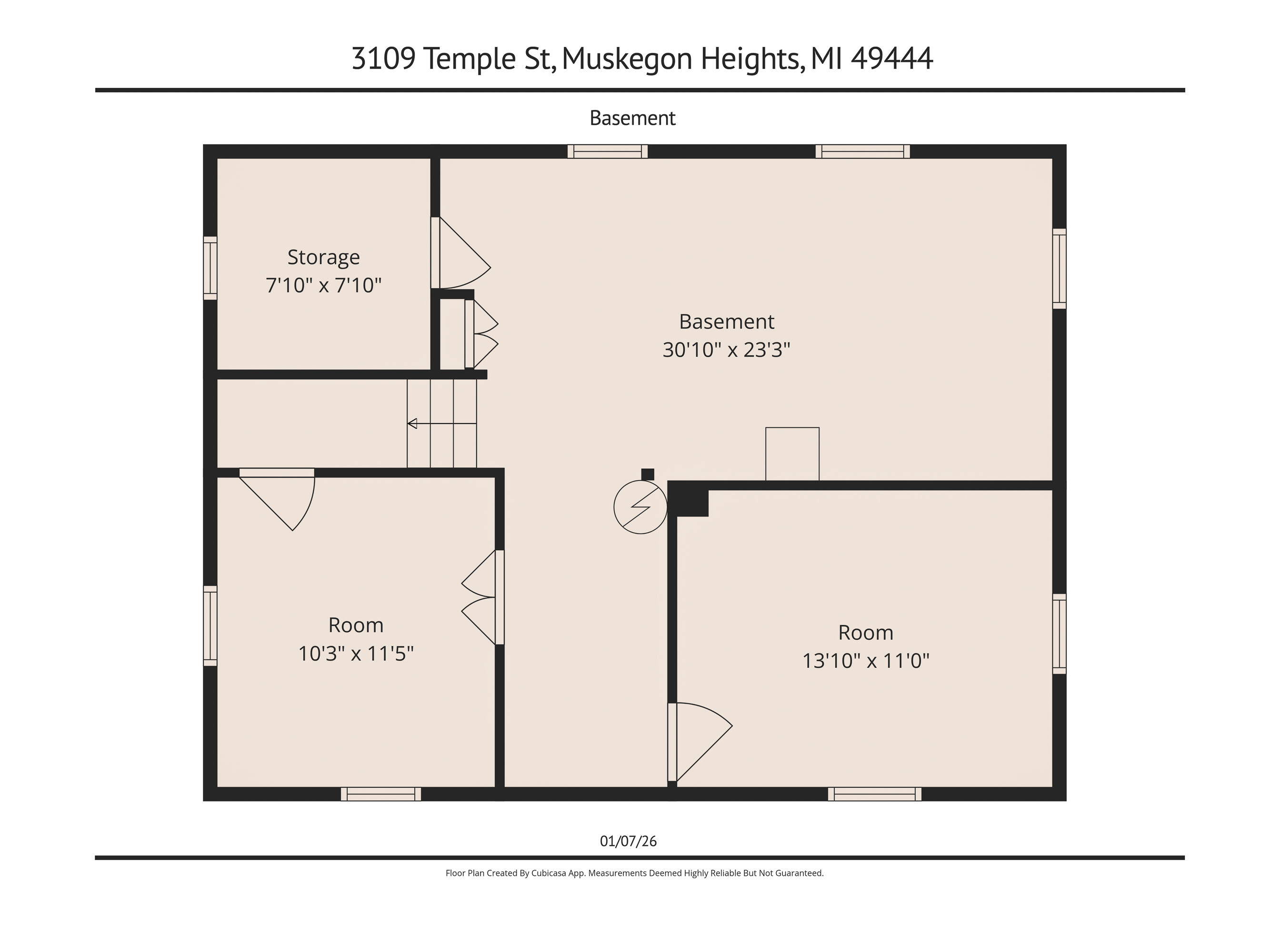 3109 Temple Street Muskegon, MI 49444 - Photo 21 of 30 4-3109 Temple St FP-1