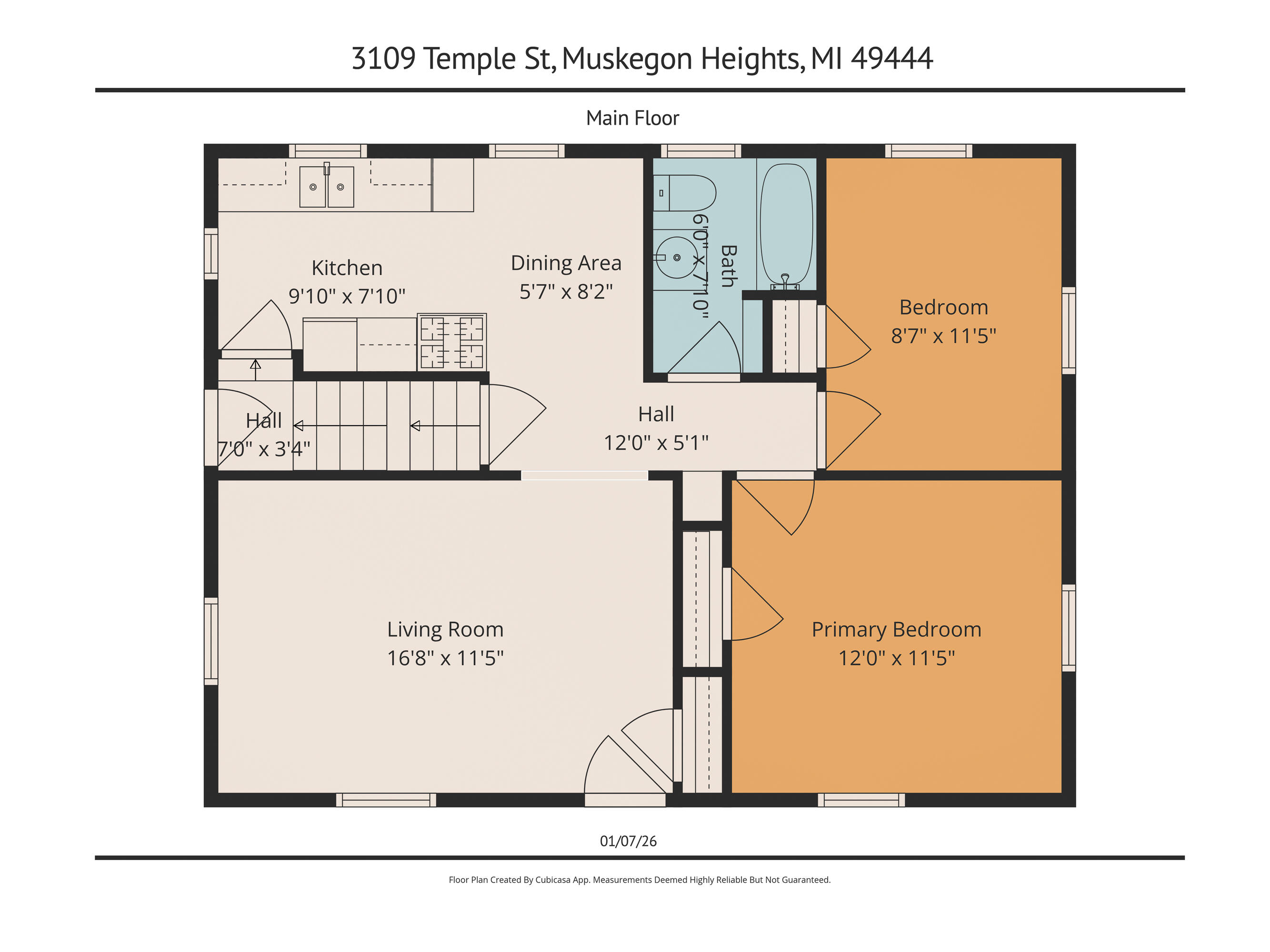 3109 Temple Street Muskegon, MI 49444 - Photo 6 of 30 1-3109 Temple St FP-2