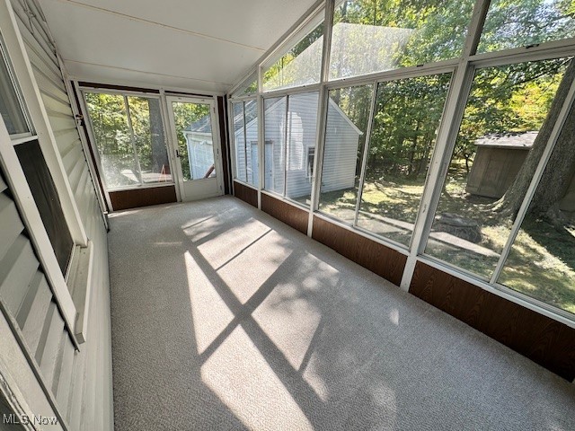 26203 Tryon Road Bedford, OH 44146 - Photo 12 of 18 Unfurnished sunroom with lofted ceiling