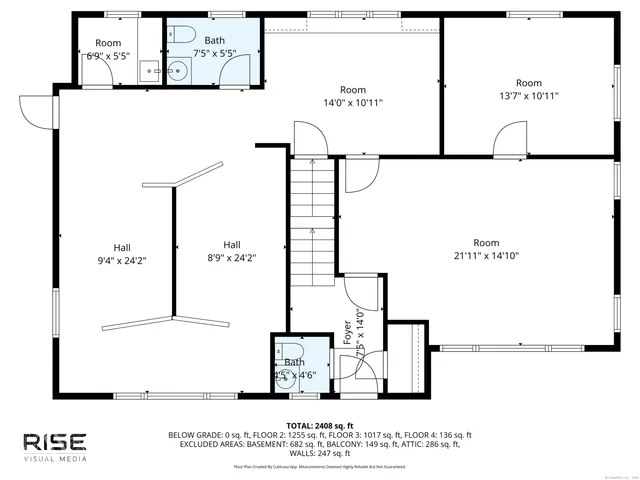 a picture of a black and white wall