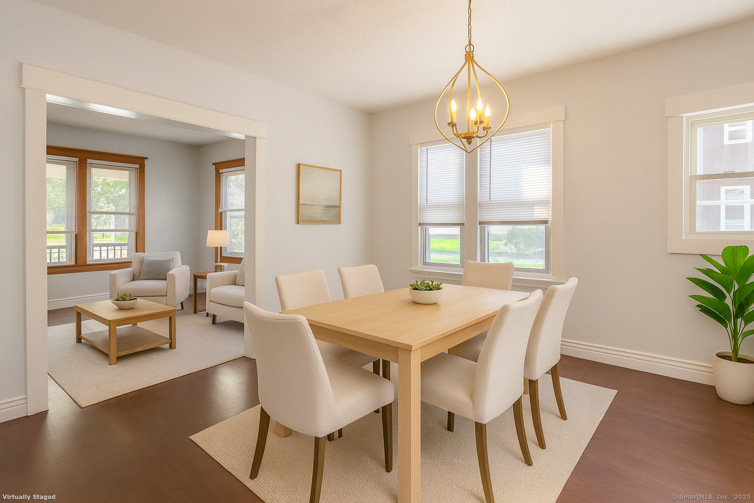 132 Grove Street Putnam, CT 06260 - Photo 15 of 36 a view of a dining room with furniture window and wooden floor