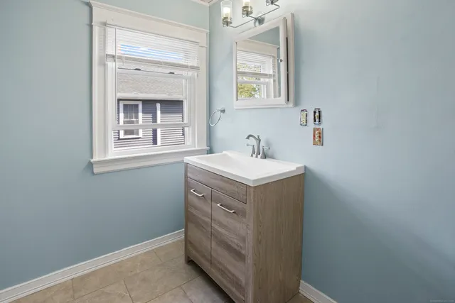 a view of utility room and window