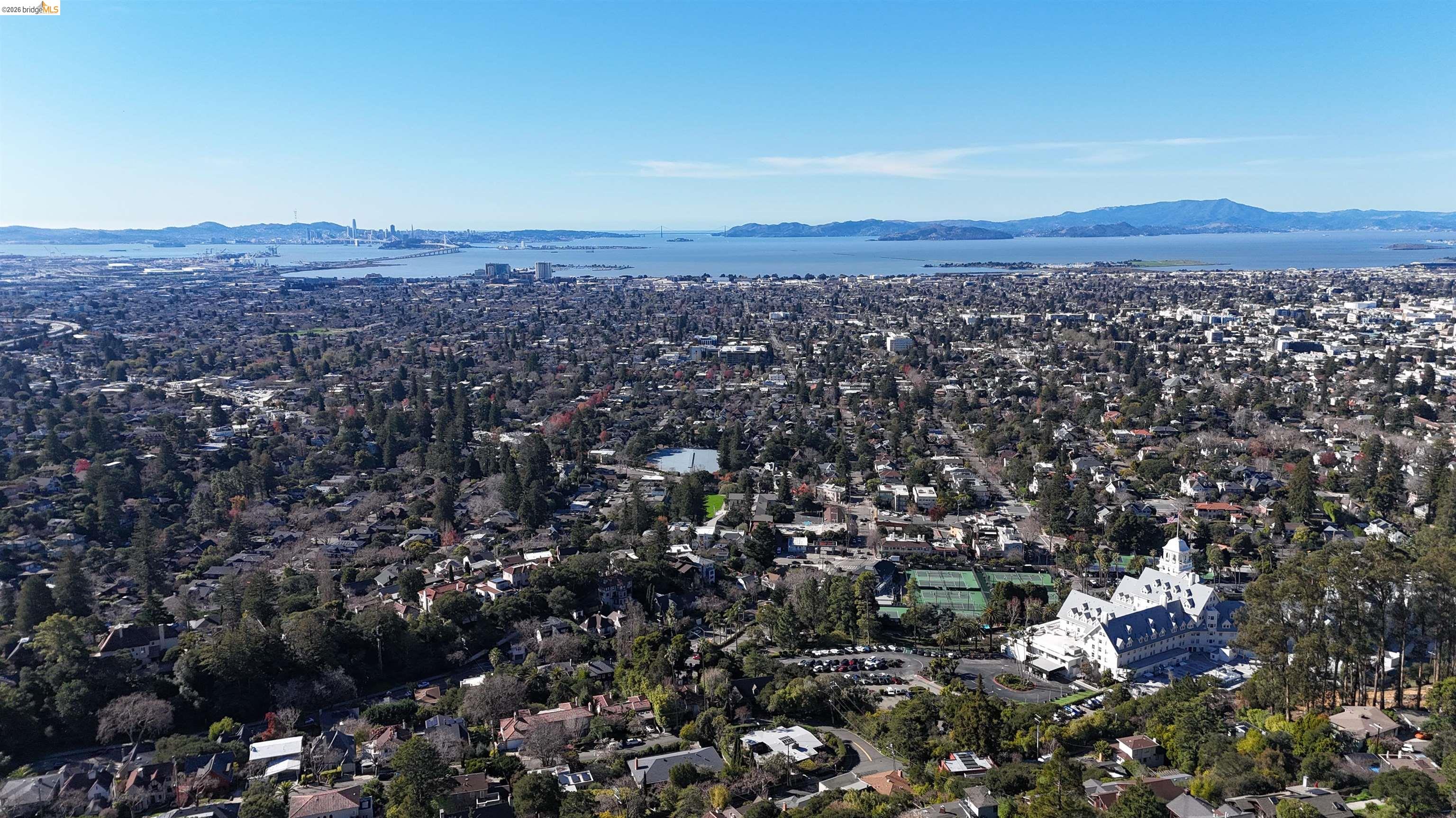 142 Gravatt Drive Berkeley, CA 94705 - Photo 17 of 25 an aerial view of residential house and green space