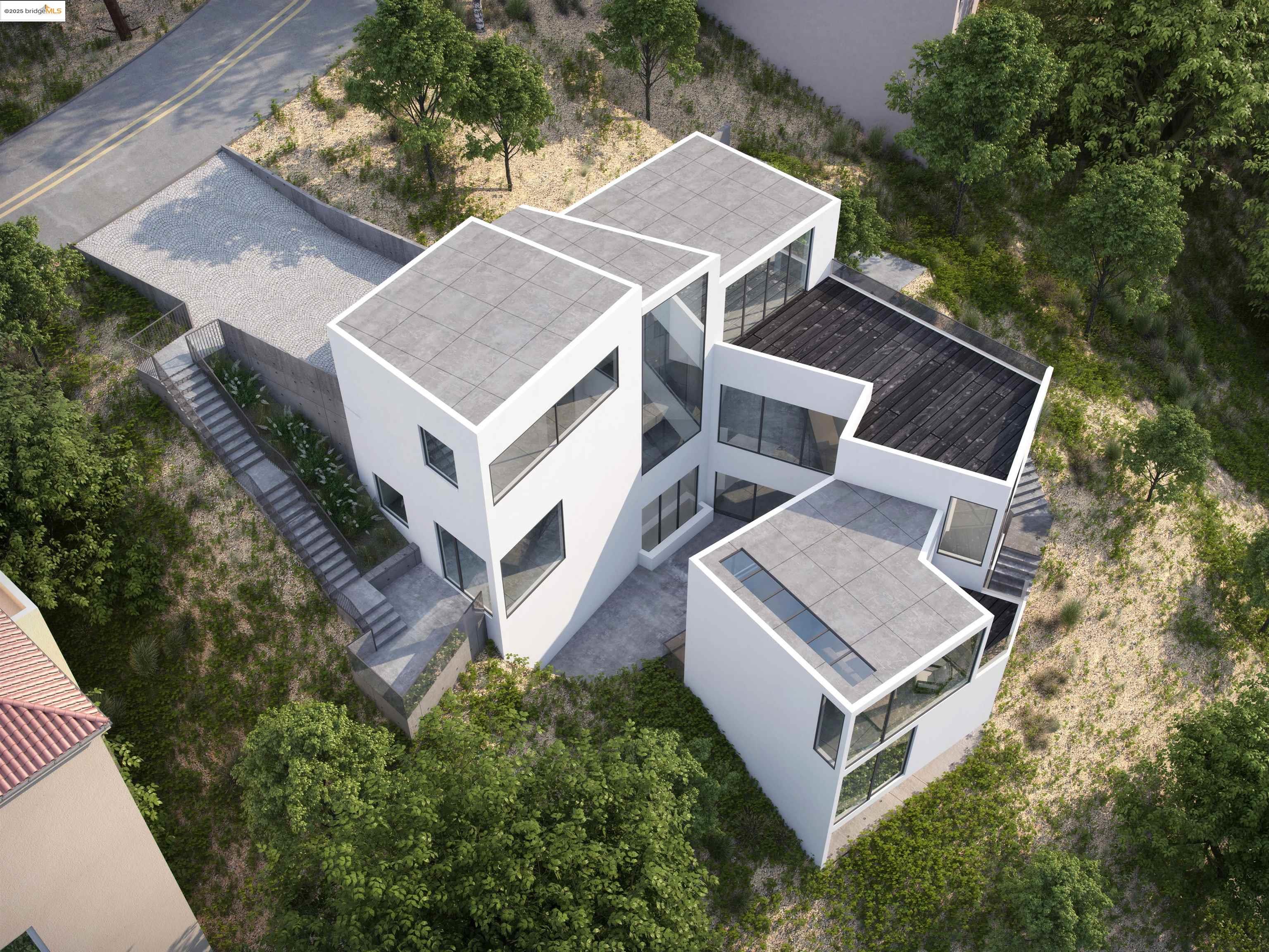 142 Gravatt Drive Berkeley, CA 94705 - Photo 24 of 25 an aerial view of a house with a yard and trees