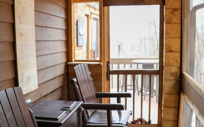 96 Indigo Ridge Murphy, NC 28906 - Photo 10 of 26 a view of a balcony with chairs