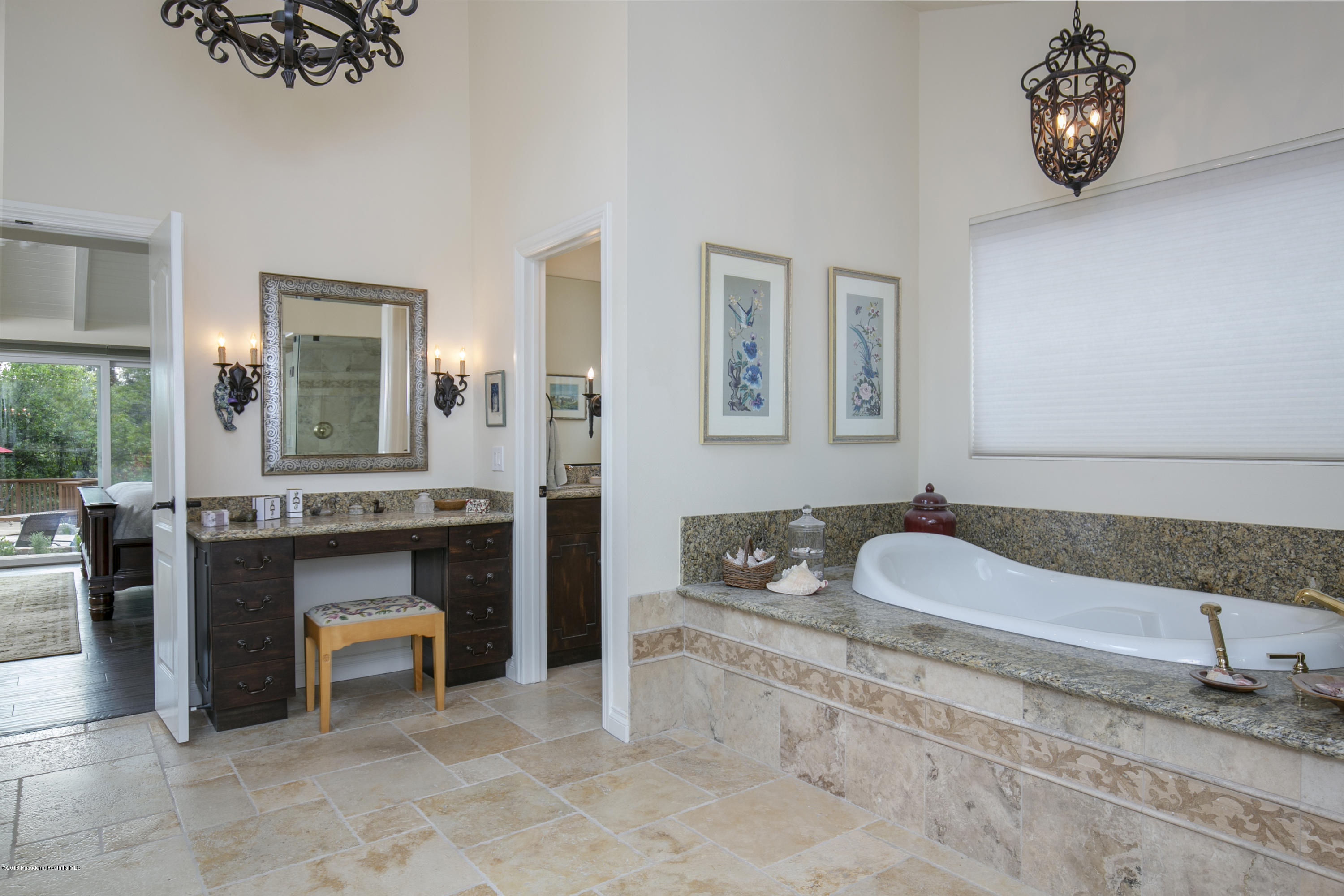 2031 Windover Road Pasadena, CA 91107 - Photo 17 of 56 a spacious bathroom with a granite countertop tub and a sink