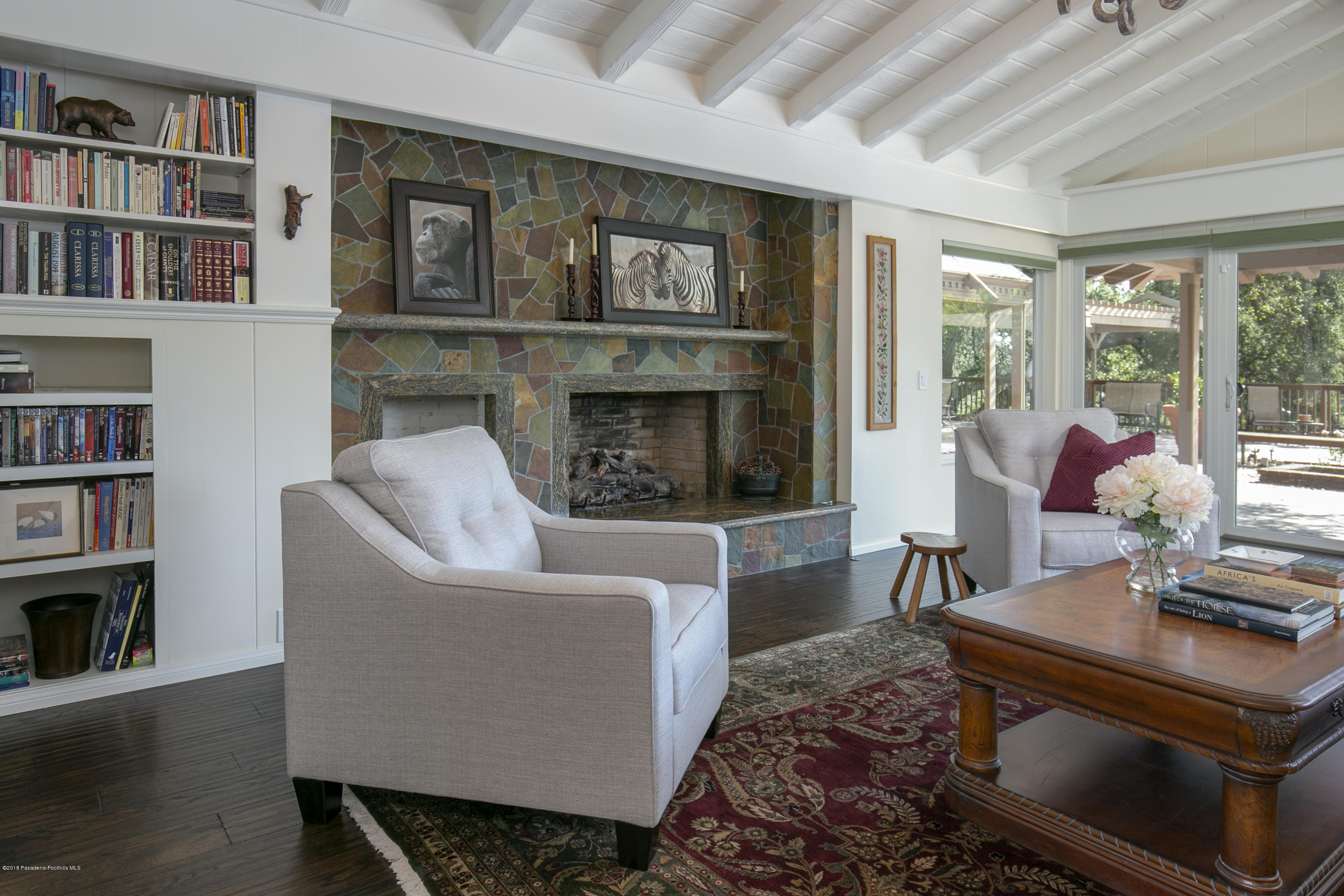2031 Windover Road Pasadena, CA 91107 - Photo 4 of 56 a living room with furniture and a fireplace