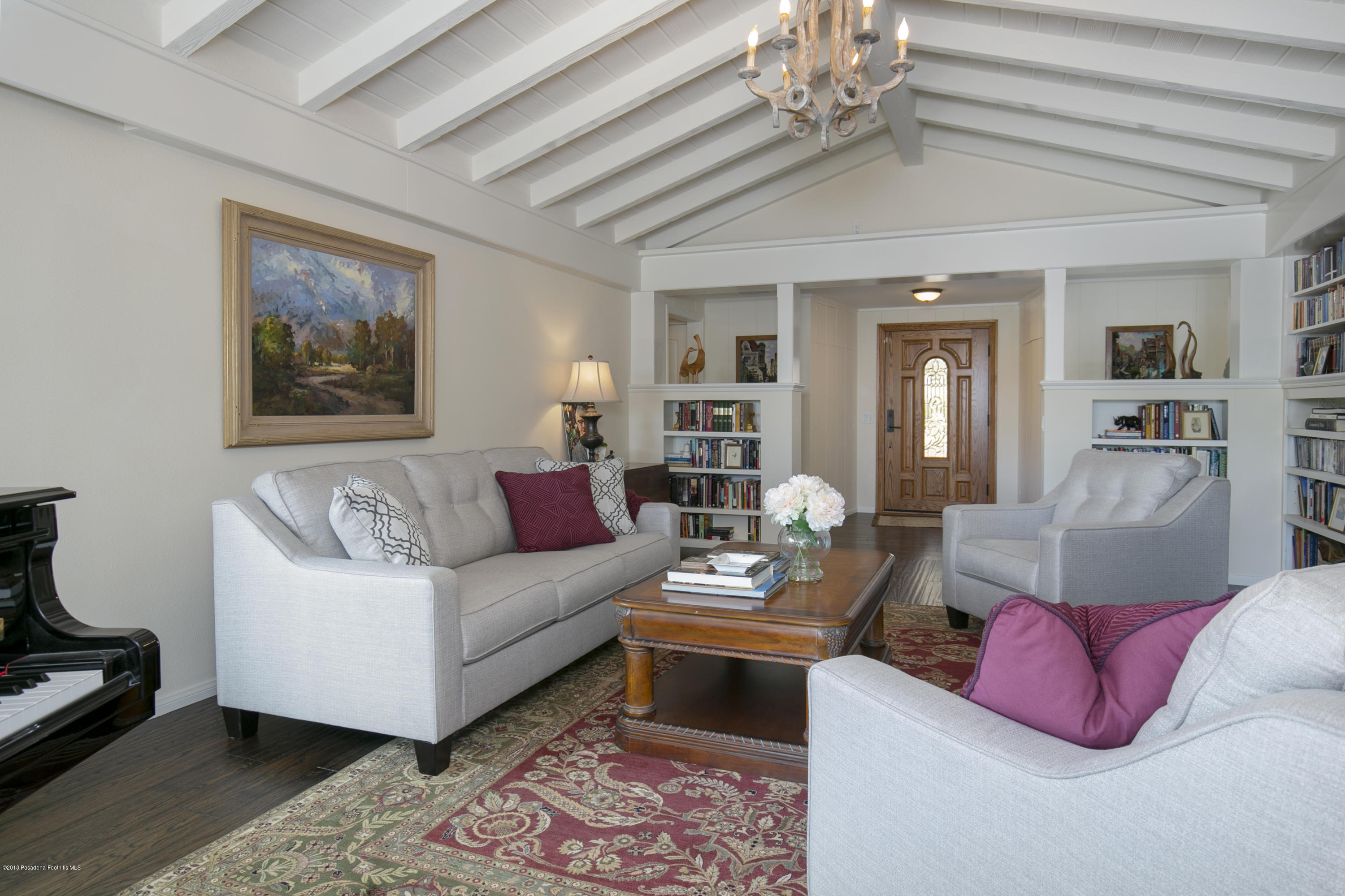 2031 Windover Road Pasadena, CA 91107 - Photo 5 of 56 a living room with furniture and a chandelier
