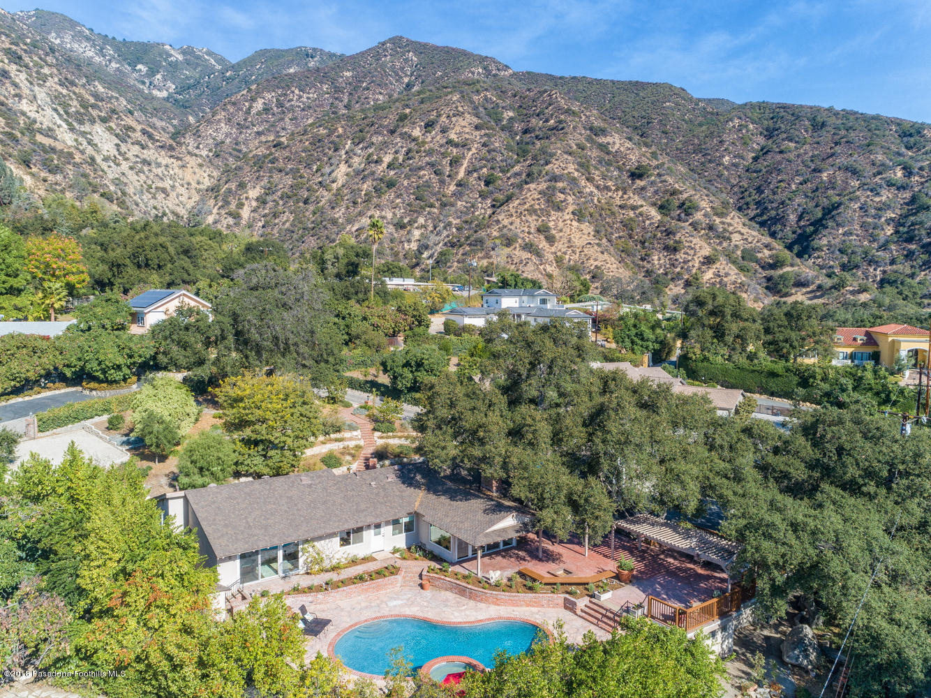 2031 Windover Road Pasadena, CA 91107 - Photo 52 of 56 an aerial view of residential houses with outdoor space and trees