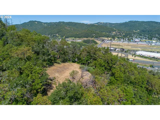a view of a city with mountain