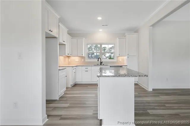 a kitchen with stainless steel appliances granite countertop a sink and cabinets