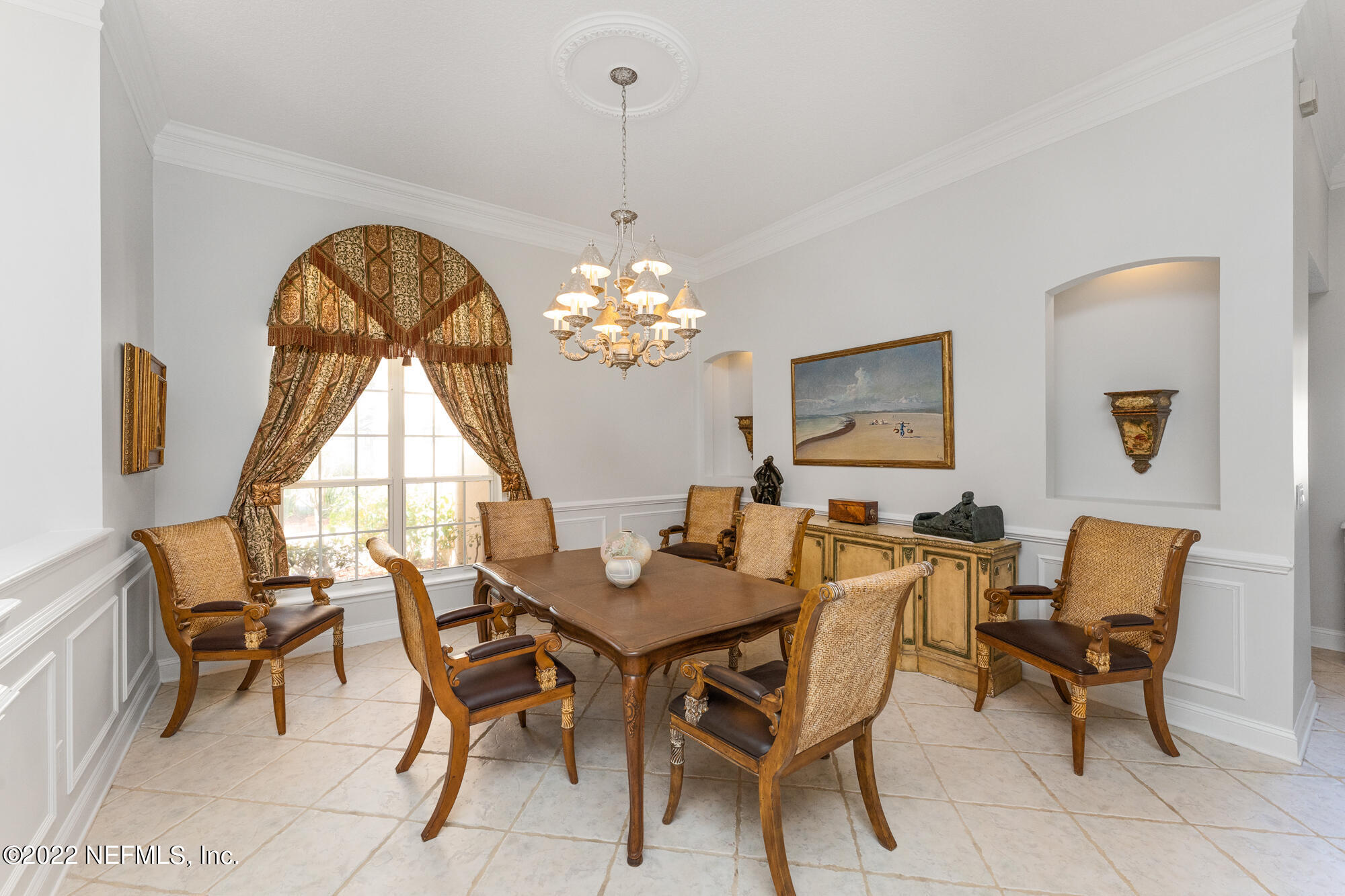 740 Mill Stream Road Ponte Vedra Beach, FL 32082 - Photo 4 of 37 a view of a dining room with furniture and a chandelier